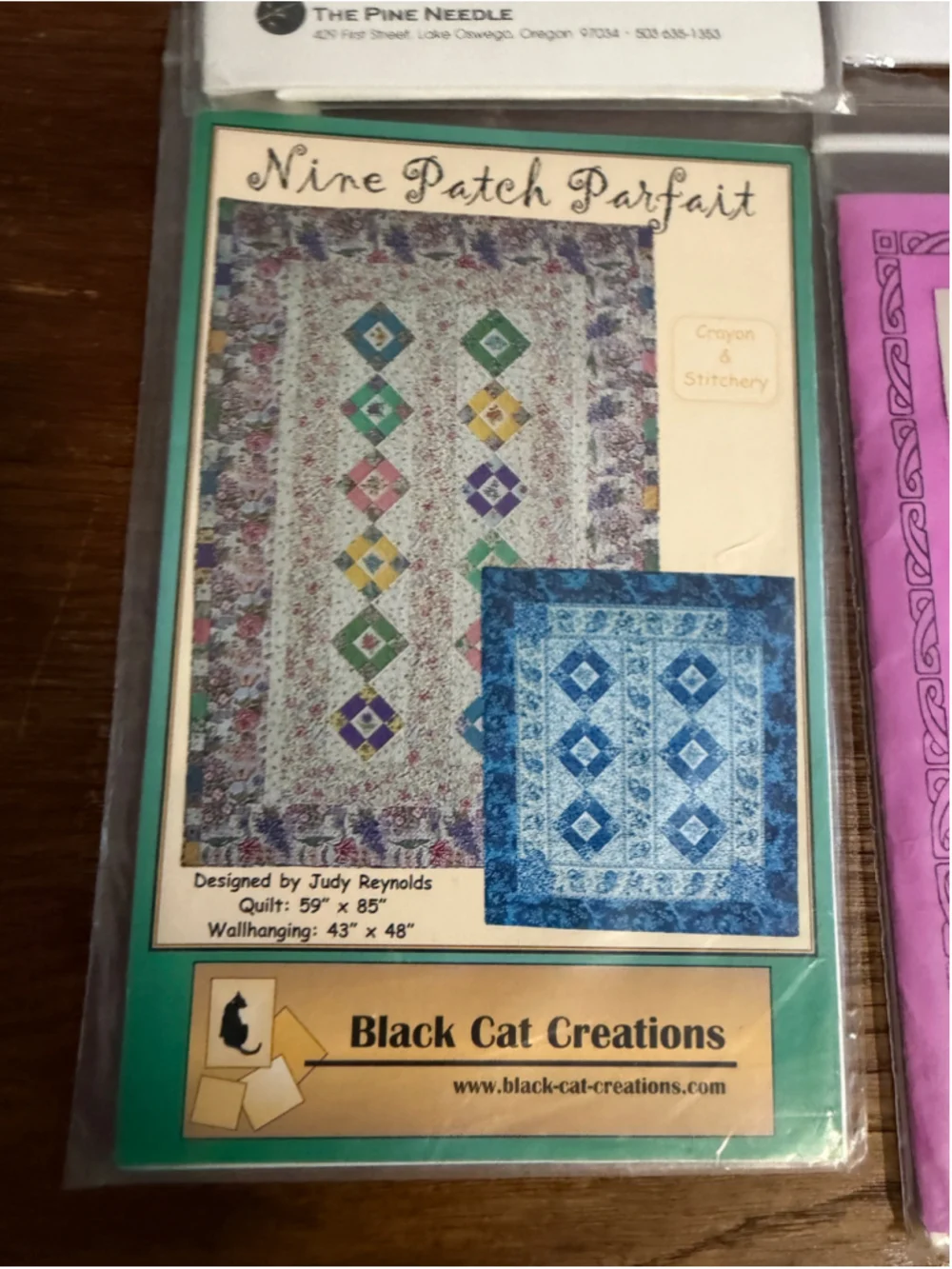 Vintage Quilt Pattern Lot of 9 New Unused Out of Print Paper Pieces Black Cat Mo